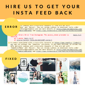 instagram invalid token error fixed